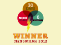 NaNoWriMo winner 2012