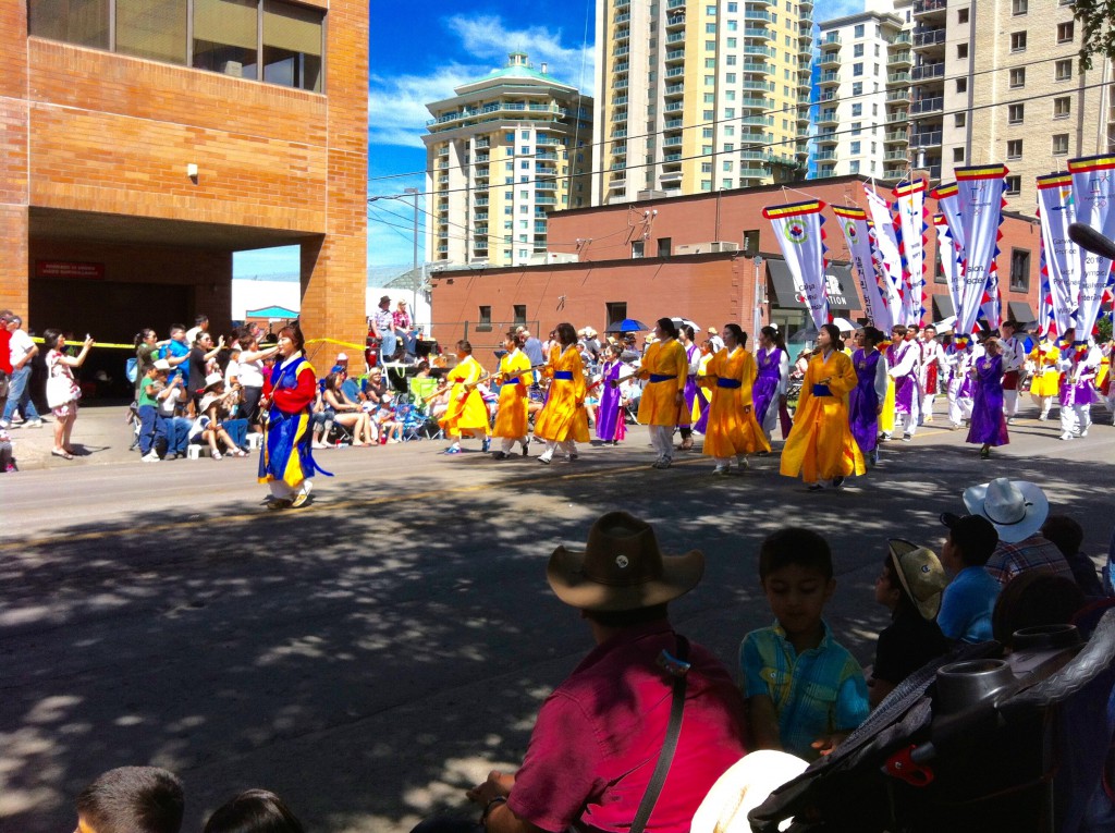 Korean association in the parade 