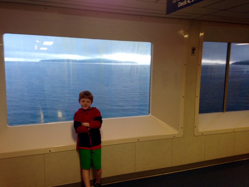 Ian on the ferry