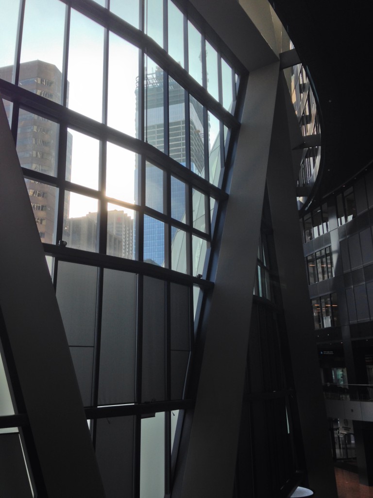 Brookfield Place as seen from inside The Bow